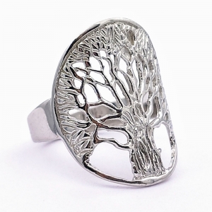 Stříbrný prsten strom života