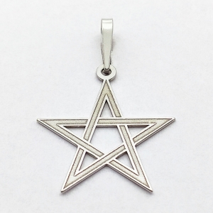 Stříbrný přívěsek pentagram
